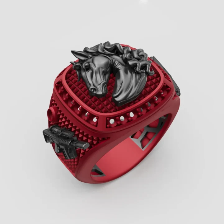 Anillo Caballo con accesorios