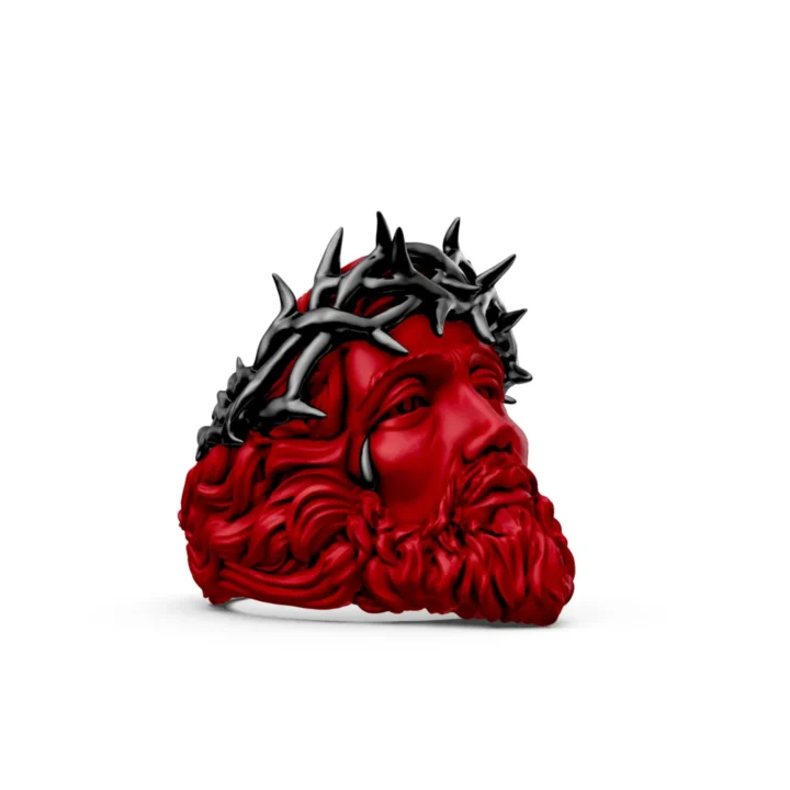 Anillo Rostro Jesus corona